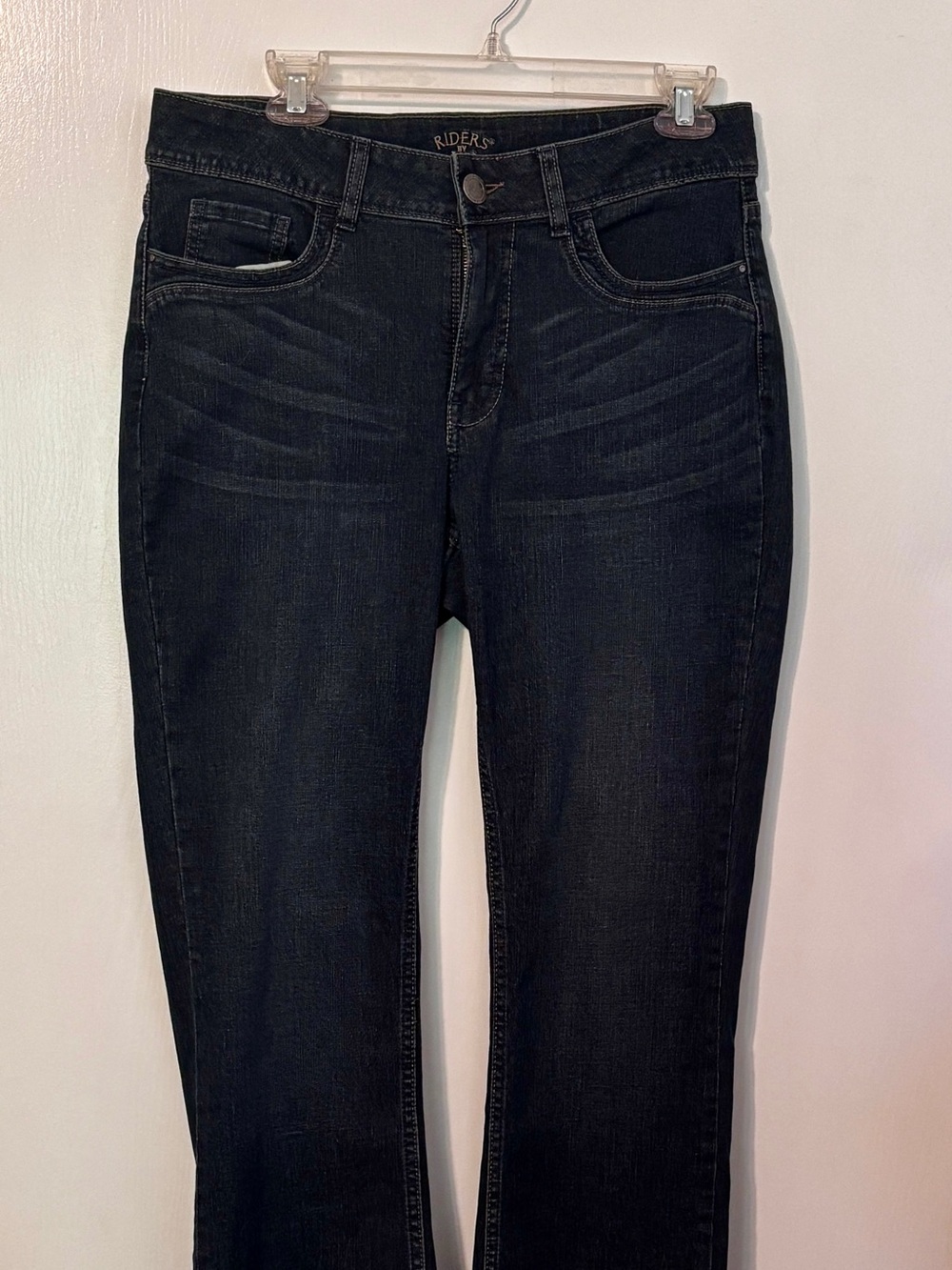 Riders by Lee Dark Wash Straight Blue Jeans -